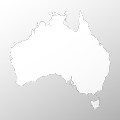 Australia map background vector