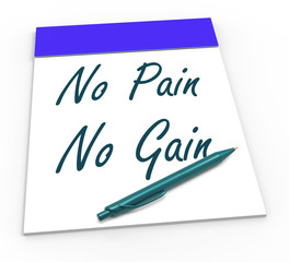 No Pain No Gain Means Toil And Achievements