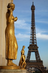 Fototapeta na wymiar Eiffelturm in Paris