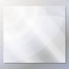 Transparent glass on the gray background vector