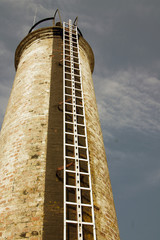 Leuchtturm mit Leiter