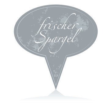 Schild,Zink,frischer Spargel,Tafel,Vintage,Landhausstil