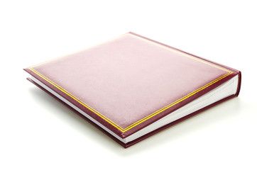 Old vintage book isolated on white background