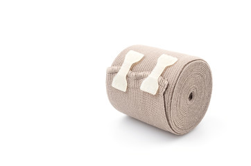 Elastic bandage isolated white background