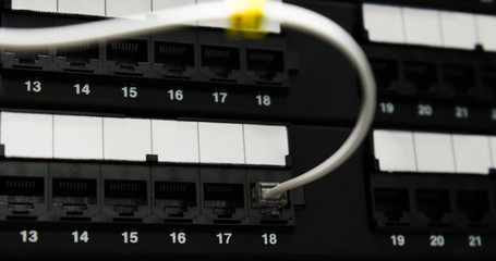 RJ11 cable connect to panel