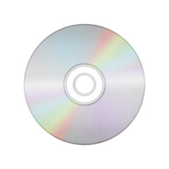 isolated paper cut of disc cd, dvd, blue-ray disk is record data