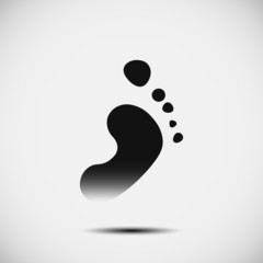 Black footprint icon