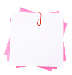 Empty paper sheets isolated on white