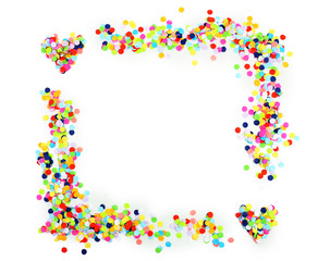 Obraz premium Confetti isolated on white