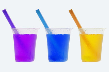 Coloured cold drinks