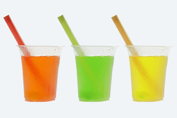 Coloured cold drinks