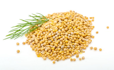 Mustard seeds heap