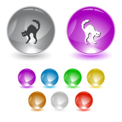 Cat. Vector interface element.