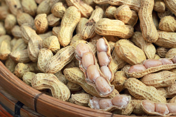 Fototapeta premium Peanut in the market on sale