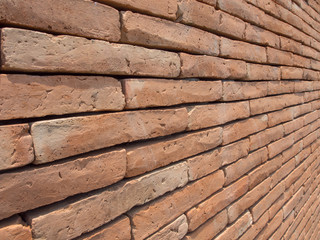 Orange Brick wall