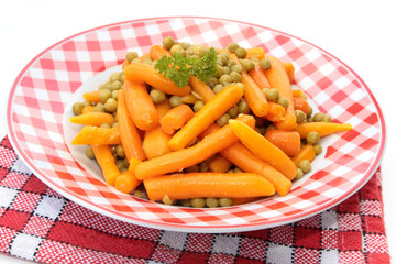 petits pois et carottes