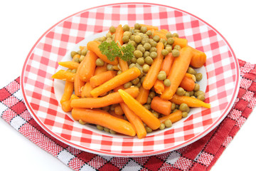 petits pois et carottes