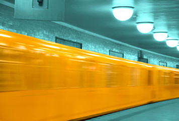 abstract u-bahn train berlin