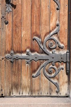 Wooden ancient door