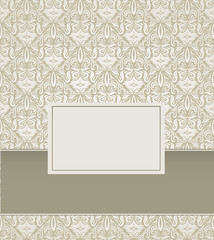 Vintage Damask Background Design