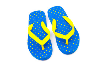 Flip flops isolated white background