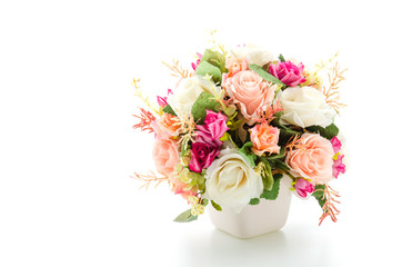 Obraz na płótnie Canvas Bouquet flowers isolated on white