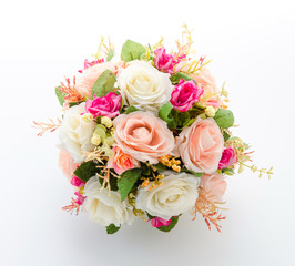Bouquet flowers isolated on white