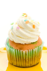 Cupcakes isolated on white background