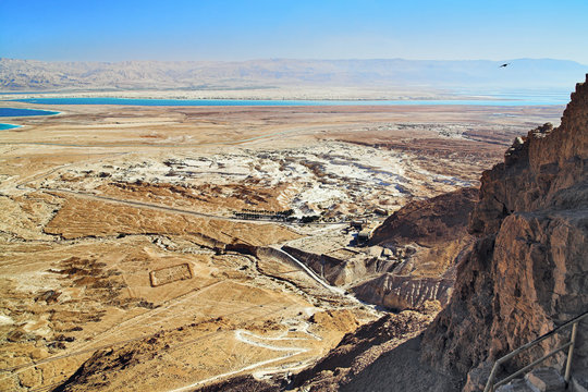 View on Dead Sea from Masada, Israel