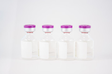 Purple Injection vial