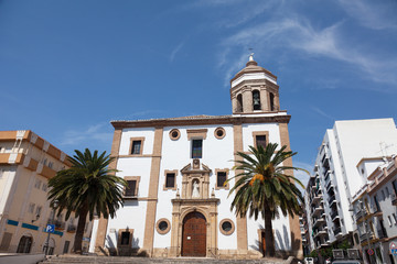 Fototapeta na wymiar Kościół w mieście Ronda, Hiszpania