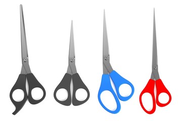 realistic 3d render of scissors