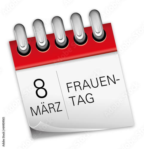 "Kalender rot 8. März Internationaler Frauentag (Weltfrauentag 