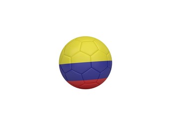 Fototapeta premium Football in colombia colours