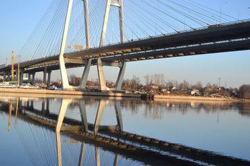 Cable-Stayed Bridge in St.Petersburg