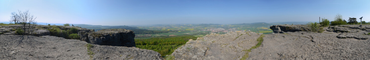 Fototapeta na wymiar Panorama Oberfranken Staffelberg
