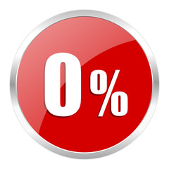 0 percent icon