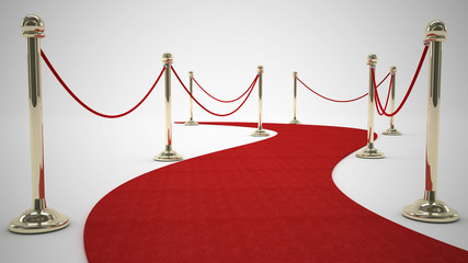 curly red carpet - 64407908