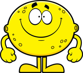 Smiling Cartoon Lemon
