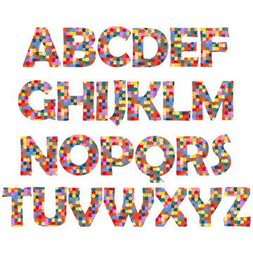 mosaic alphabet
