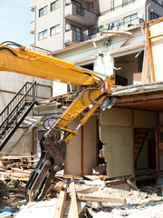 古い住宅の解体工事