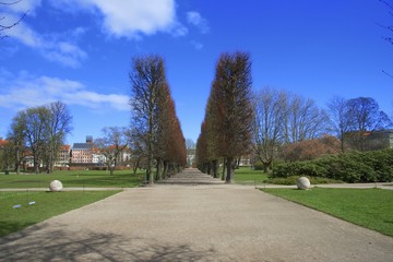 Fototapeta na wymiar Parco del Castello di Rosenborg, Copenaghen