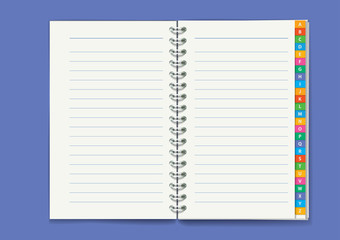 Notepad. Vector illustration
