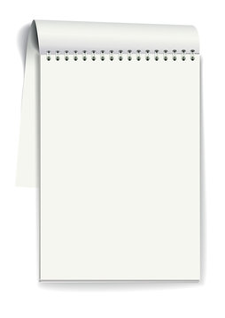 Notepad. Vector illustration