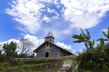 Fototapeta na wymiar Christian Church on Samosir Island.