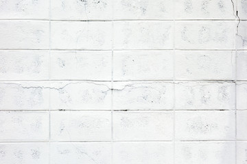 Grunge,Crack White Brick block wall texture,background