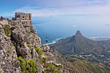 View from Table Mountain, Cape Town, South African