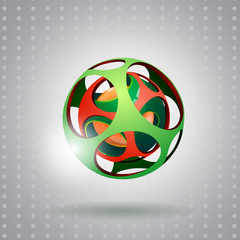 Abstract 3d technology sphere.