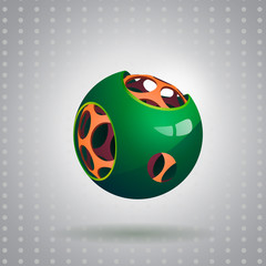 Abstract 3d technology sphere.