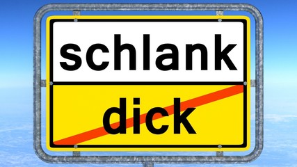 schlank - dick
